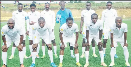  ?? (Pic: Sanele Jele) ?? Green Mamba players posing for a group photo.