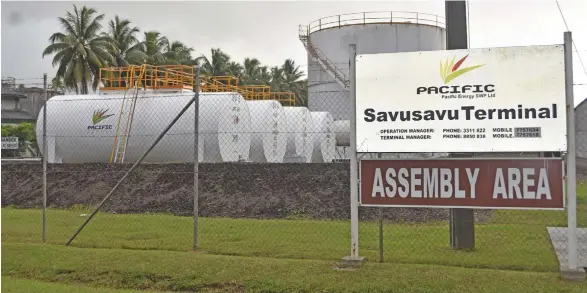  ?? Photo: Selita Bolanavanu­a ?? The Pacific Energy Savusavu Terminal.