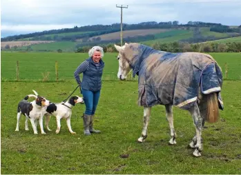  ??  ?? Above: Heather Runciman with Royal and Roxburgh