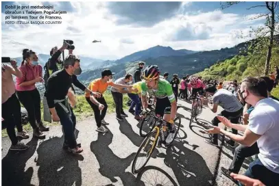  ?? FOTO: ITZULIA BASQUE COUNTRY ?? Dobil je prvi medsebojni obračun s Tadejem Pogačarjem po lanskem Tour de Franceu.