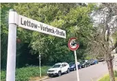  ?? FOTO: ANDREAS GRUHN ?? Die Lettow-Vorbeck-Straße am Bunten Garten.