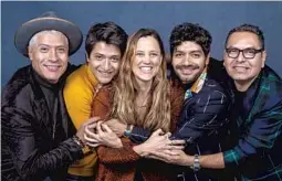  ?? Jay L. Clendenin Los Angeles Times ?? IVÁN GARCÍA, above left, Armando Espitia, Heidi Ewing, Christian Vazquez, Gabriel Zabaleta at Sundance 2020 to promote “I Carry You With Me.”