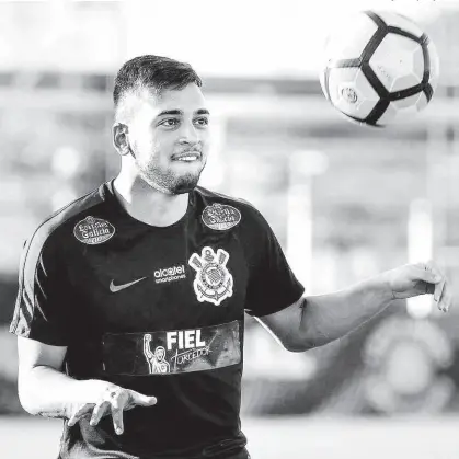  ?? Daniel Augusto Jr. - 25.jul.17/ Ag. Corinthian­s ?? O jovem volante Maycon, de 20 anos, é o corintiano com mais jogos nesta temporada. Pelo alvinegro, ele acumula 40 partidas, além dos sete jogos que fez junto com a seleção brasileira sub-20 no Sul-Americano