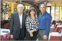  ??  ?? THE BAKIJANIAN family in their restaurant, Rafik, left, wife Gohar and their son Armond. All three are still working there.