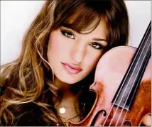  ??  ?? La talentueus­e violoniste italienne, Nicola Benedetti.