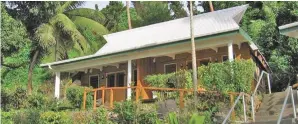  ??  ?? Family Bure at Daku Resort Fiji.