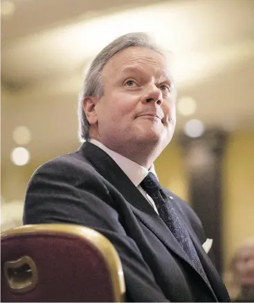  ?? CHRIS YOUNG / THE CANADIAN PRESS FILES ?? Employment gains among women since Quebec brought in its current child care may point the way for growth, Bank of Canada Governor Stephen Poloz said Tuesday.