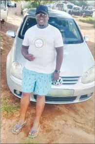  ?? ?? Kenny Mr Kzn a.k.a Kenzen Ndzimandze from Kwaluseni New casino with his Golf 5 GT.