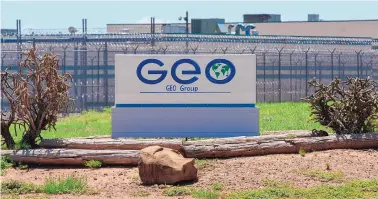  ?? EDDIE MOORE/JOURNAL ?? The state said this summer that it is taking over operations of the Guadalupe County Correction­al Facility, near Santa Rosa, from Florida-based GEO Group.