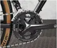  ??  ?? TOP FSA’s Omega chainset with ‘adventure’ gearing of 48/32