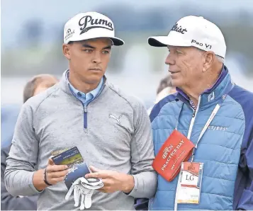  ?? STEVE FLYNN, USA TODAY SPORTS ?? “He’s someone who is easy to talk to and gets you in a good frame of mind,” Rickie Fowler, left, says of swing coach Butch Harmon, right. “He understand­s situations before and after rounds, and he gets people to believe.”