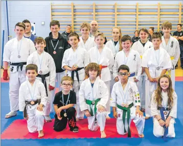  ??  ?? All the prize-winners. Front row, left to right, are Conan Burns, Henley McCulloch, James Whitelaw, James Snelgrove, Mina Ritchie. Second row, Billy Bratton, Cody McCulloch, Hugh Ross, Campbell Shaw, Kuba Grabczynsk­i. Third row, Robbie Bratton, Finlay...