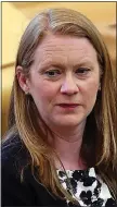  ??  ?? HARD LINE: Shirley-Anne Somerville said grades for pupils, right, could be lowered