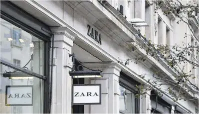  ?? El Periódico ?? Una tienda de Zara, la cadena que concentra más del 70% de los ingresos del grupo Inditex.