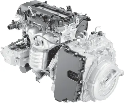  ?? — SUBMITTED PHOTOS ?? GM’S efforts to develop a more fuel-efficient engine include (at left) the 2011 Ecotec 1.4L I-4 VVT (LUU) while the Chevrolet Volt uses the Voltec Drive Unit 4ET50 (right).