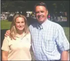  ?? COURTESY PHOTOGRAPH ?? Jennifer Winn, a Lodi Parks, Recreation and Cultural Services manager, left, poses for a photograph with Lodi Parks Director Jeff Hood.