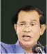  ?? BILD: SN/AFP ?? Regierungs­chef Hun Sen bleibt und bleibt und bleibt.