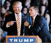  ?? GEORGE FREY/GETTY ?? Michael Flynn, a retired lieutenant general, was someone candidate Donald Trump seemed to trust implicitly.