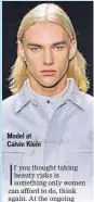  ?? Model at Calvin Klein ??