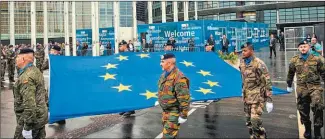  ?? CEDOC PERFIL ?? BRUSELAS. Donald Trump amenaza con retirar a Estados Unidos de la Alianza.