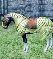  ?? ?? The Elder Scrolls IV: Oblivion’da 2,50 dolara satılan DLC ile açılan at zırhı (Görsel: Bethesda)
