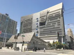  ?? John King / The Chronicle ?? The San Francisco Federal Building, which opened in 2007, remains a startling presence at the corner of Seventh and Mission streets.