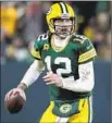 ?? Associated Press ?? Aaron Gash THE PACKERS’ Aaron Rodgers will look for Davante Adams early and often.