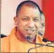  ?? HT FILE ?? ▪ Yogi Adityanath