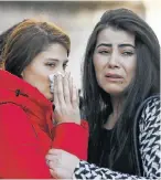  ?? Picture: REUTERS ?? SAD FAREWELL: Relatives at the funeral of Busra Kose, a victim of the attack