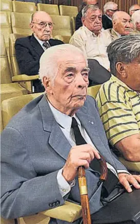  ?? (RAMIRO PEREYRA) ?? En el banquillo. Menéndez, al comienzo del actual juicio.