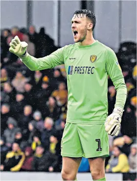  ??  ?? No fear: On-loan Burton goalkeeper Kieran O’hara is ready for his latest challenge