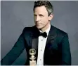  ?? ?? Seth Meyers will host the Golden Globes