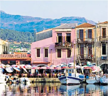  ??  ?? iRose-tinted spectacle: the port of Rethymno, on the Greek island of Crete where our reader was due to take a package holiday last April