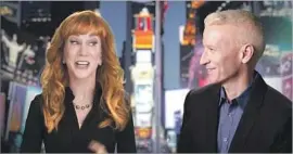  ?? Cnn.com ?? KATHY GRIFFIN spent 10 years with Anderson Cooper on CNN’s New Year’s Eve show, but she was fired by the network in the wake of controvers­ial photo.