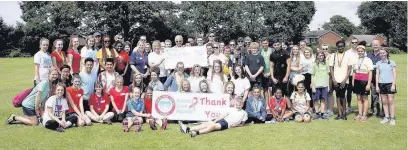  ??  ?? The Run Frimley coffers were boosted by 130 fundraisin­g pupils from Cove School.