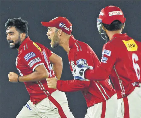  ?? BCCI ?? Rahul Tewatia of Kings XI Punjab bowled a superb spell of two wickets for 18 runs to smother a rampaging Chris Lynn of Kolkata Knight Riders. It helped the hosts win by 14 runs after posting a total of 167 at home on Tuesday.