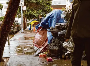  ?? Felix Uribe/Special to The Chronicle 2022 ?? Sidewalk campers who refuse help can require several visits from counselors before they move into shelters or treatment facilities, and sometimes years can go by before the most dysfunctio­nal people take that help.