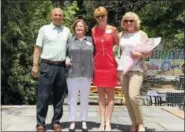  ?? CONTRIBUTE­D PHOTO ?? The Middlesex County Chamber of Commerce’s Real Estate Council hosted its luncheon at Angelico’s Lake House Restaurant in East Hampton June 1. It featured the presentati­on of the 2017 Mary Ellen Klinck Real Estate Agent of the Year Award. This year’s...