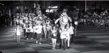  ?? (PIO photo) ?? Bacolod City celebrated its first Festival of Lights over the weekend, which began with a parade of lights along Lacson Street, led by students from STI-West Negros University.