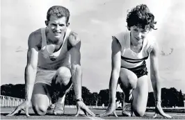  ?? ?? Brightwell and Ann Packer before the Tokyo Games: in the relay final he ran a storming anchor leg