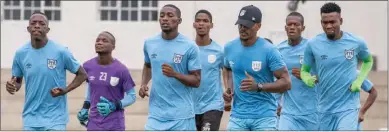  ?? PIC: BFA ?? Through the paces: Zebras train ahead of the four-nation tourney