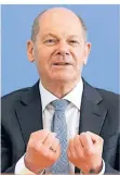  ?? FOTO: IMAGO ?? Bundesfina­nzminister Olaf Scholz (SPD) am Mittwoch.