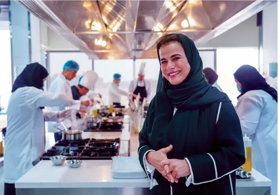  ?? AN photos by Huda Bashatah ?? Fueled by an insatiable appetite for learning and a keen interest in feeding minds as well as stomachs, Moualla founded ZADK, the Saudi Culinary Academy, in Alkhobar in 2019.