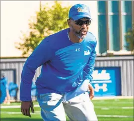  ?? UCLA Athletics ?? BRIAN NORWOOD, who enjoyed success on Navy’s staff last year, is working with the secondary and assisting UCLA as it moves to more of a 4- 2- 5 defense.