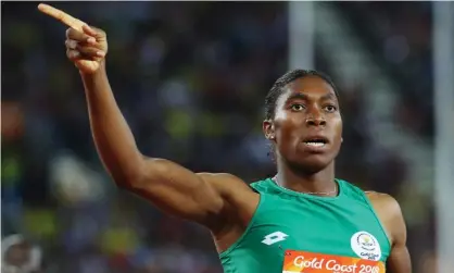  ??  ?? Caster Semenya celebrates victory in the 800m at the recent Commonweal­th Games. Photograph: Athit Perawongme­tha/ Reuters