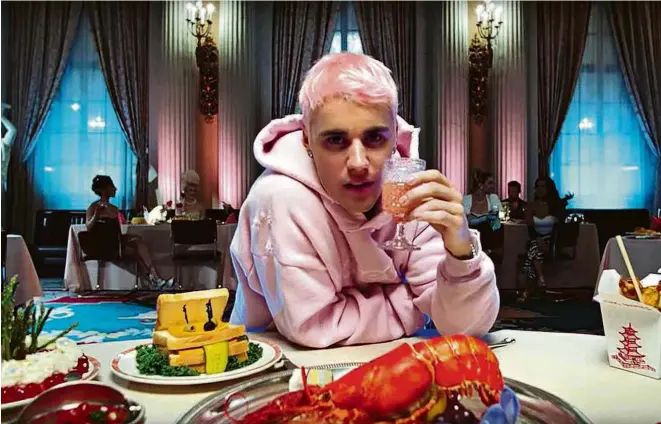  ?? Divulgação ?? Justin Bieber em cena do clipe ‘Yummy’, música que faz parte do novo álbum, ‘Changes’