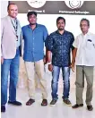  ??  ?? Satya Raghavan of YouTube India (L) with Tamil creators