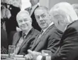  ?? ANDREW HARNIK, AP ?? Health and Human Services Secretary Tom Price, left, and Interior Secretary Ryan Zinke attend a Cabinet meeting.