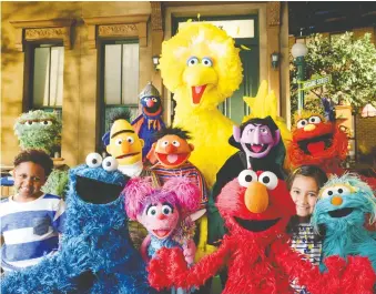  ?? ZACH HYMAN/SESAME WORKSHOP VIA AP ?? For many children, Sesame Street offered a sense of safety and inclusivit­y. The 50-year-old television series is among the recipients of this year’s Kennedy Centre Honors.