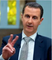  ??  ?? BASHAR AL-ASSAD Uz pomoć ruske vojske, Irana i Hezbollaha bori se protiv ISIL-a i drugih džihadista